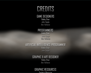 The Credits Screen At The Beginning