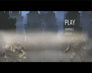 Main menu screen Screenshot of the main menu.